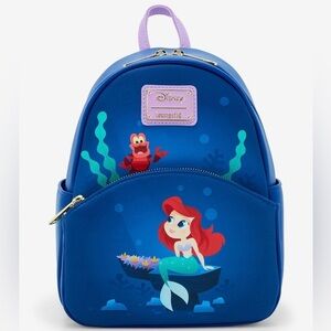 Loungefly Disney Little Mermaid Ariel & Sebastian Mini Backpack